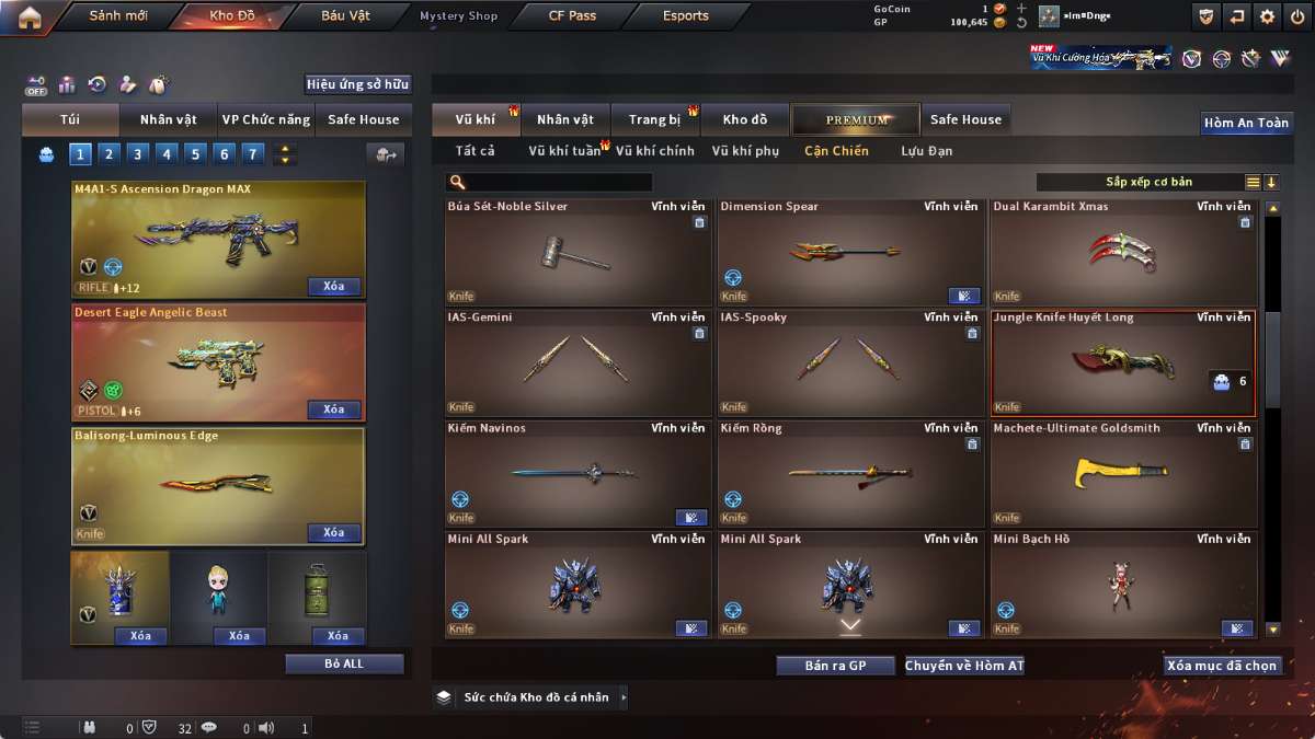 shop acc cf uy tin gia re